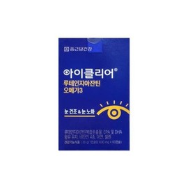 iClear 종근당건강 아이클리어 루테인지아잔틴 오메가3 600mg 60캡슐/mjf Jonggeundang Health Eye Clear Lutein Astaxanthin Omega 3 600mg 60 Capsules