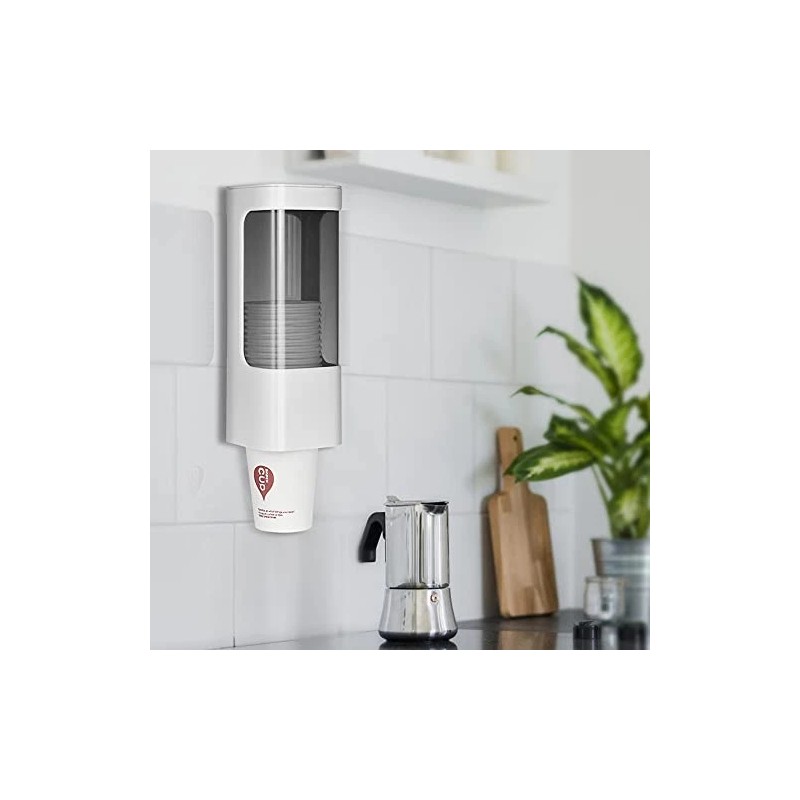 haqaf Cup Dispenser Wall Mounted Bathroom Cup Holder, 3oz-5oz Disposable