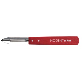 NOGENT*** Classic Vegetable Peeler with Wooden Handle Red - 2 Slices