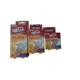 wish 3 Pack 13.5ft Gauze Bandage Roll, Gauze Wrap Rolls for Wounds Assorted Size