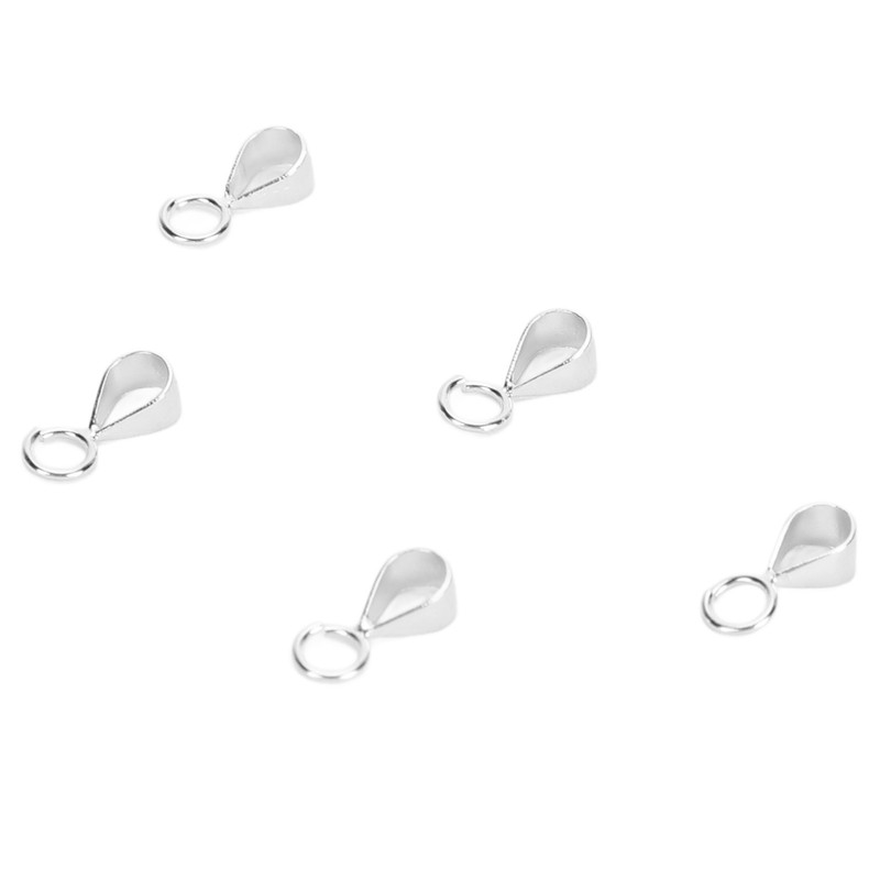 5pcs 925 Sterling Silver Bails DIY Exquisite Necklace Pendant Bails