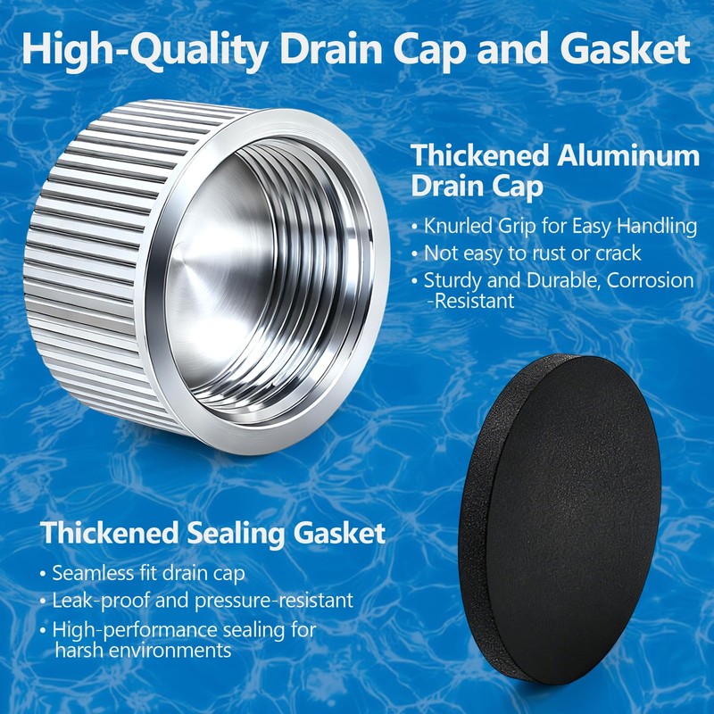 SX180HG Pool Sand Filter Drain Cap with Gasket – Thick