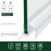 Shower Door Bottom Seal Strips 2PCS, 36 Inch Length PVC