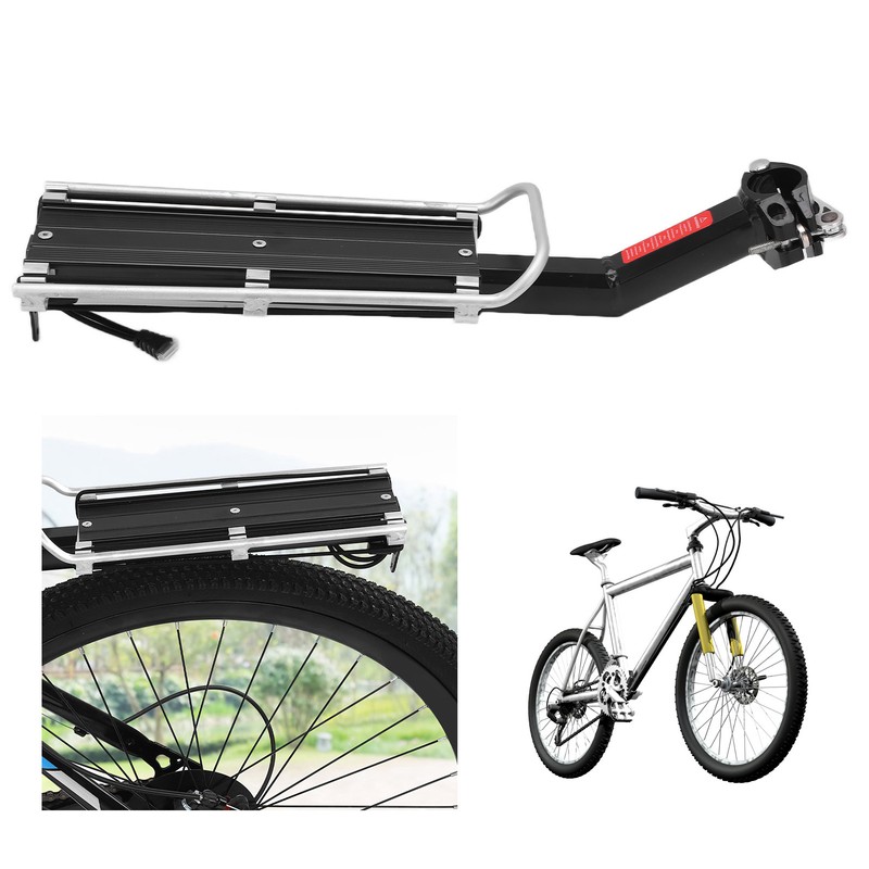 Bike Rear Rack Aluminum Alloy Detachable Manned Bicycle Cargo Rack