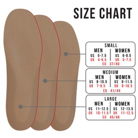 FootMatters Plastazote Orthotic Comfort Insoles - US Women 9-11.5 / Men 8-10.5