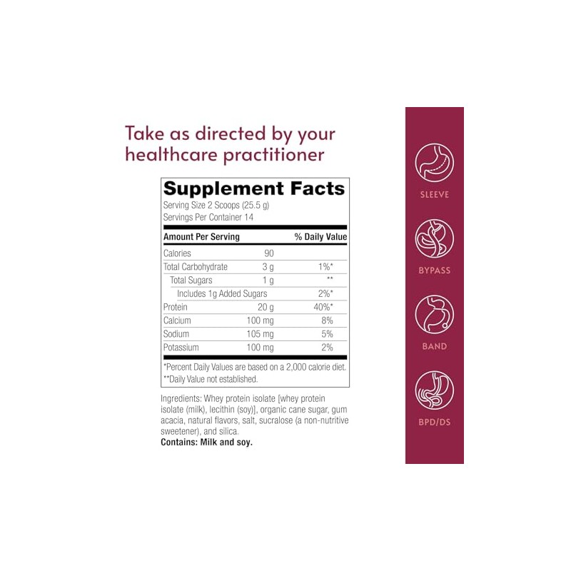 Bariatric Advantage Mezcla de Proteína en Polvo Bariatric Protein Powder,