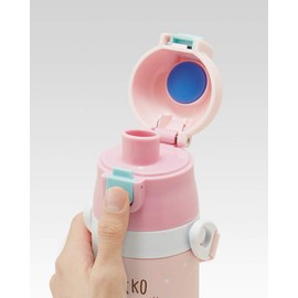 Skater SKDC4-A Children's 2-Way Stainless Steel Water Bottle with Cup, Camping, 15.2 fl oz (430 ml)