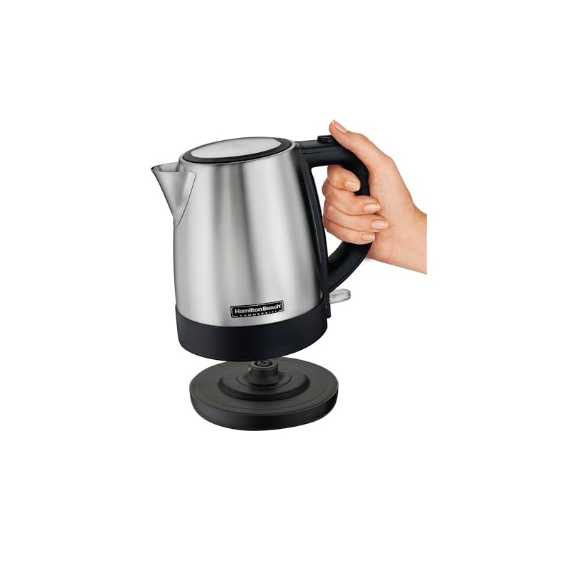 Hamilton Beach Commercial HKE110 Electric Kettle, 1 Liter Capacity, Cord-Free
