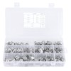 Onewer Hose Clamp Kit, 160 Pcs Hose Clamps Silver 304