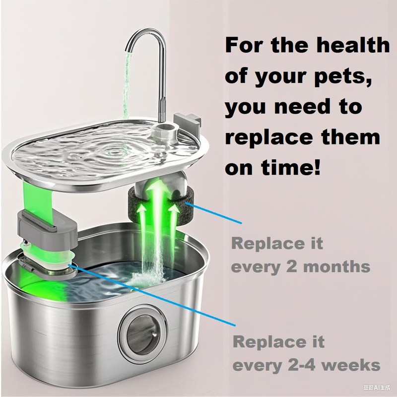 14Pcs Cat Water Fountain Filters Replacement Cat Drink Water Filter