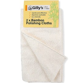Gilly's Bamboo Rayon Polishing Cloth 2pk