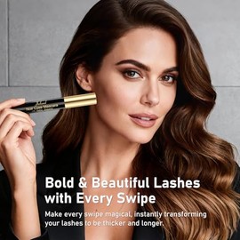 Essence Mascara Volume and Length – Volumizing & Lengthening Mascara for Full, Lush Lashes, Curl & Lift, Waterproof, Smudge-Resistant, Clump-Free Blac