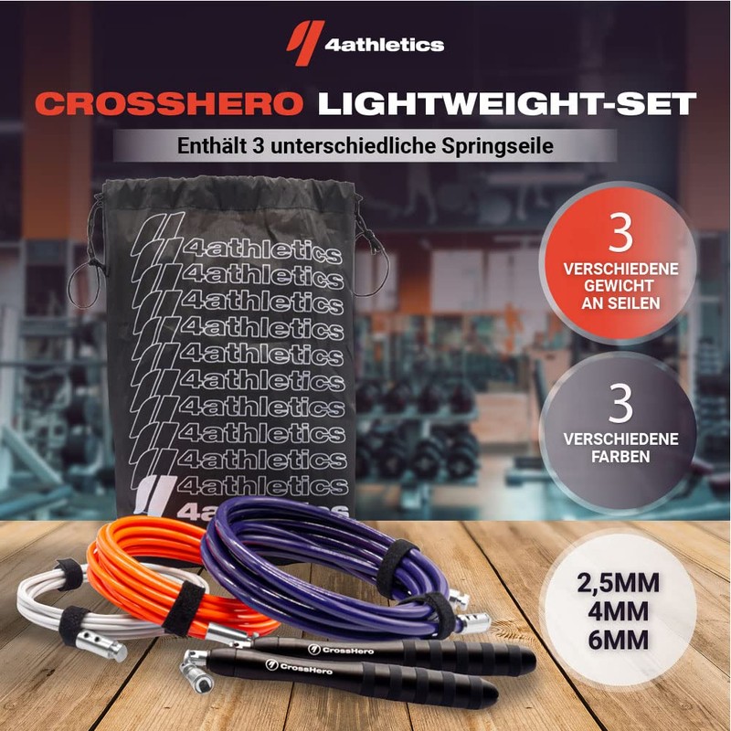 4athletics Premium Skipping Rope Heavy Premium Skipping Rope for Full