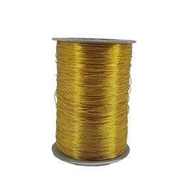 Aumni Crafts Zari Metallic Threads 0.1 MM (1 Roll) Gold Color for Aari Work Embroidery Sewing Garment Needlework Crafts