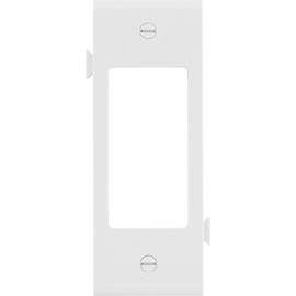 EATON Wiring STC26W Polycarbonate 1-Gang Decorator Sectional Mid Size Center Wall Plate, White