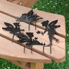 ProdBuy_Ltd Set of 4 Metal Fairy Garden Silhouette Stakes