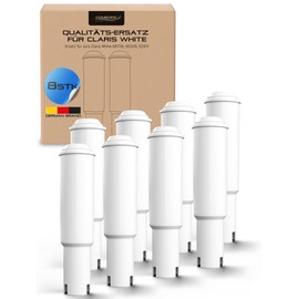 Comedes Water Filters Similar to Jura Claris White System (Filter No. 68739, 60209 & 62911, Fits Impressa & Nespresso Series Coffee Machines; Pack of 8)