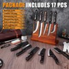 TAN REN 17PCS Butcher Knife Set with Bag, High Carbon