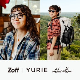 Zoff Boston Crown Punt Sunglasses (Polarized Function) | YURIE Outdoor Edition | Anti-Slip Lightweight, UV Protection, Unisex, Outdoor Activities, Camping, Sports, Driving, Mountain Climbing,