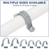 PATIKIL 2 Inch Plastic Conduit Clamp, 6 Pcs PVC Pipe