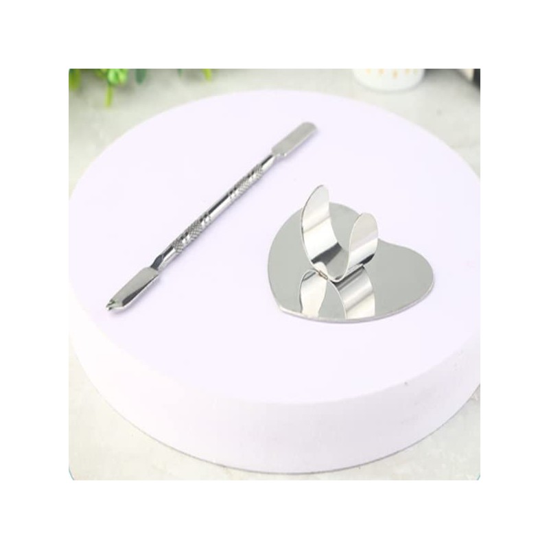 2 Piece Stainless Steel Makeup Palette Scraper for Foundation Makeup
