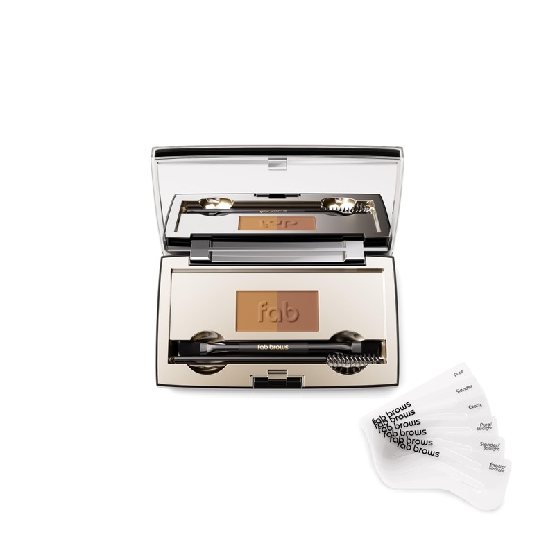 Fab Brows Duo Eyebrow Kit - Light / Medium Brown