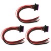3 Pcs 16 Pin OBD2 Female Connector Cables 30cm J1962