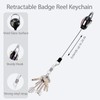 Golden Butterfly Badge Holder Retractable Clip for ID Card &