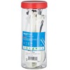 MutecPower Cable Ties 50 cm Long Black & White Nylon