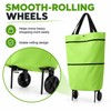 Foldable Shopping Cart Bag for Grocery Runs – 2-in-1 Rolling