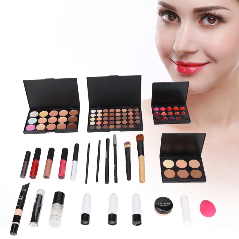 Multifunctional Makeup Kit Cosmetic Eye Shadow Lip Gloss Concealer Set