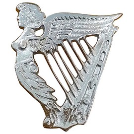 House of Highland 77 Scottish Irish Celtic Harp Cap Badges/Glengarry Hat Badge Pin Silver/Military