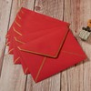 30 Pack Thick 4x6 Envelopes with Gold Border, A4 Thick