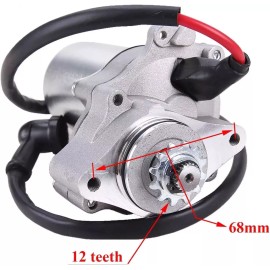 Fancy Scooters Trailmaster 125cc TM23, TM29, Dirtbike Electric Starter Motor-Bottom Mount