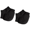 Alphax Heel Protection Heel Impact Cotton Blend Cushion Supporter, Black,