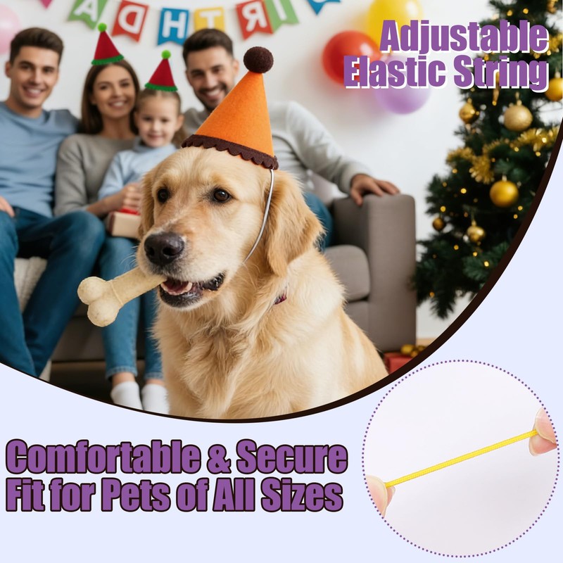 AZY 14pcs Mini Party Hats for Stuffed Animals, Birthday Party