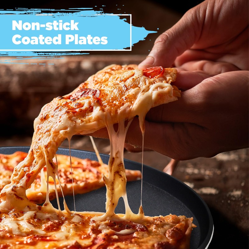 Courant Pizza Maker 12-inch Pizzas Machine, Newly improved Cool-touch Handle