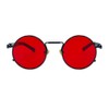 Inlefen Round Vintage Men's Metal Circle Sunglasses Women Men Sunglasses
