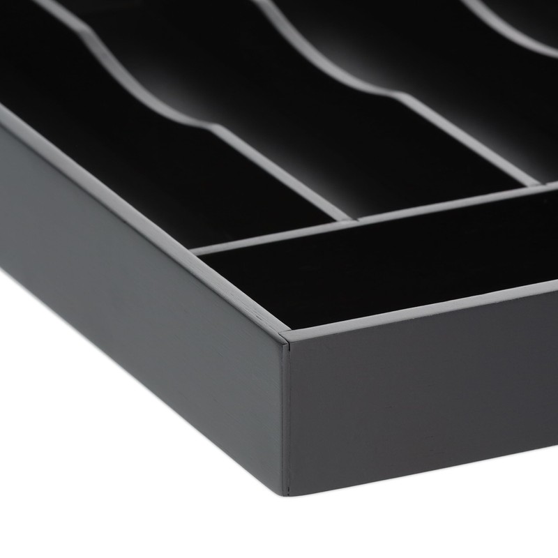 Relaxdays Cutlery Tray, 5 Compartments, Drawer Organiser System, HBD: 4.5