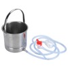 Enema Bucket Kit 1.6L Stainless Steel Bucket Reusable Shower Enema