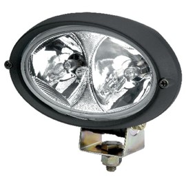 HELLA 1GA 996 161-131 Halogen-Worklight - Oval 100 - 12/24V - mounting - Vertical - Long-range illumination - Cable: 2000mm - Plug: AMP