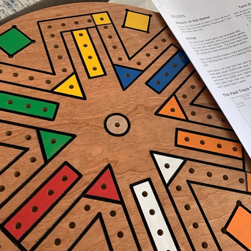 Wooden Board Game Flying Chess Peg Board Game Family Game