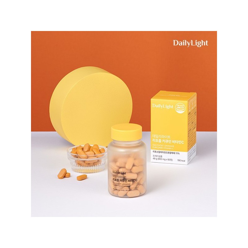 DailyLight 데일리라이트 리포좀 커큐민 비타민C 60정 1개 Daily Light Liposome