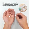 1st Care Pill Cutter with Storage, Cut Pills for Easy