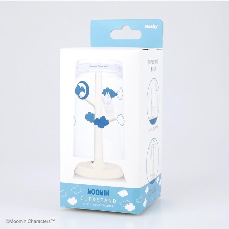 Hashy Topin Hashy Gargle Cup & Stand, Moomin NEW MM-3533