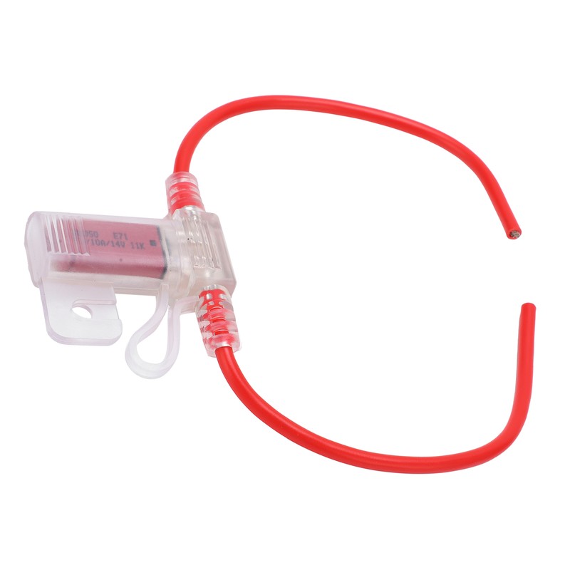 31.5cm 12AWG Car Fuse Holder TPE PVC with Manual Reset