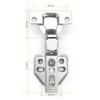 BESTU Sliding Hinges Concealed Hinges Door Furniture with Catch Sliding