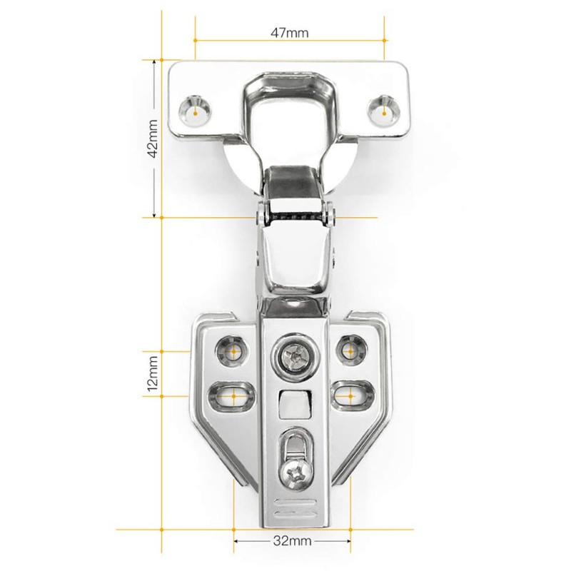 BESTU Sliding Hinges Concealed Hinges Door Furniture with Catch Sliding