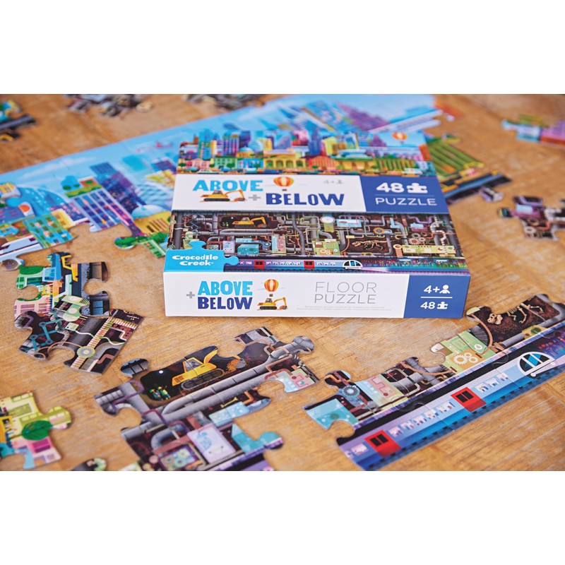 Crocodile Creek 50-Piece Jigsaw Puzzle - Fun Table or Floor