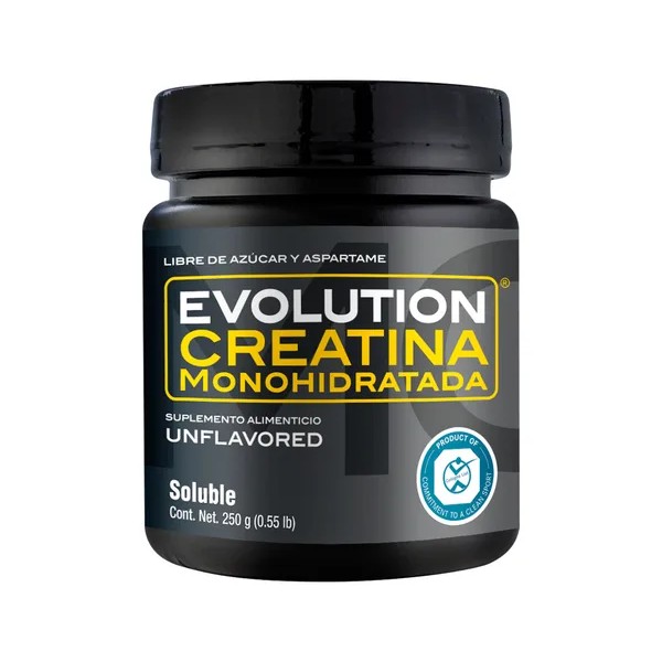 Evolution Monohidrato De Creatina Bote 250 Gramos Sin Sabor Sabor